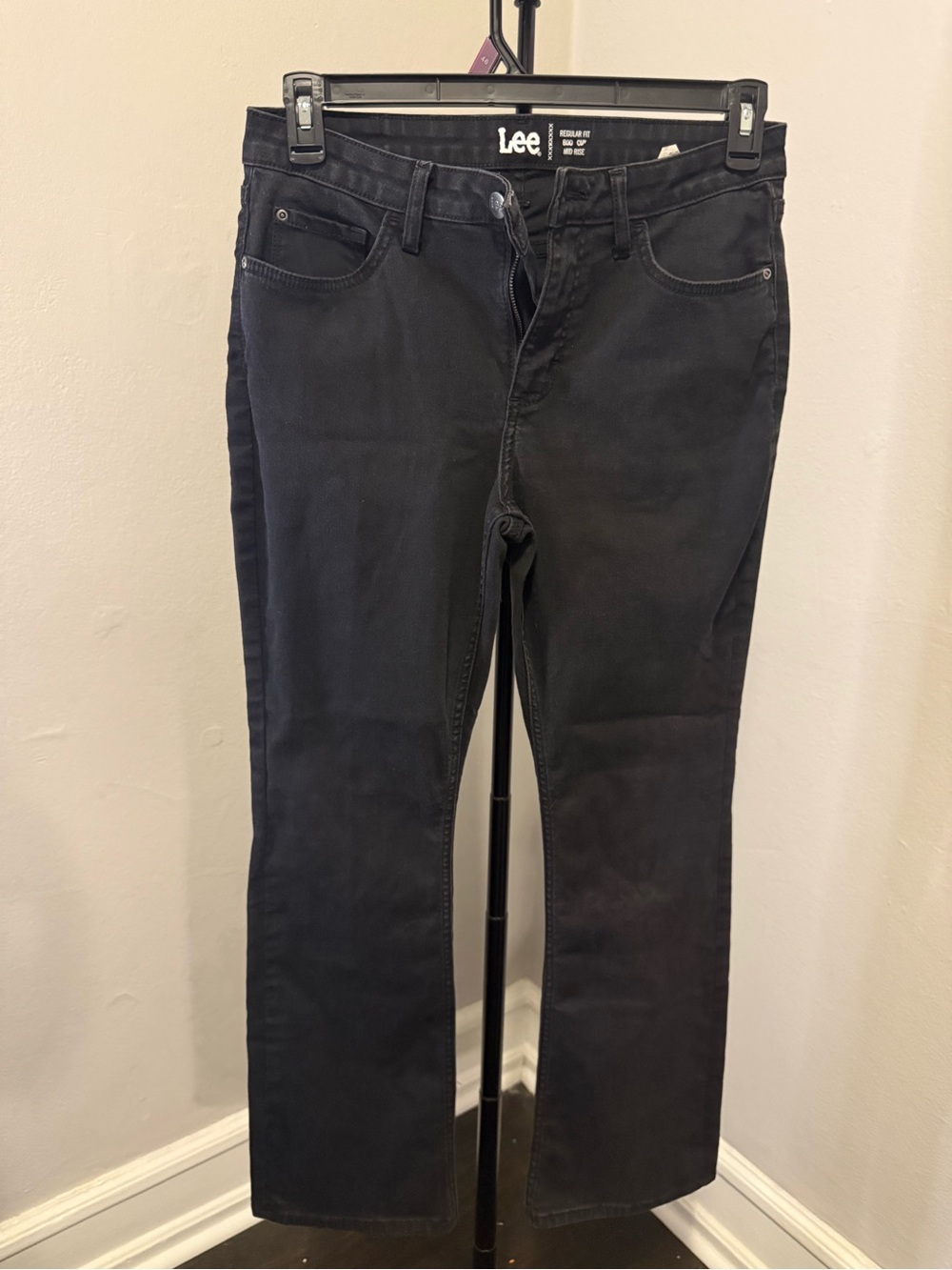 Lee Straight-Leg Jeans in Black